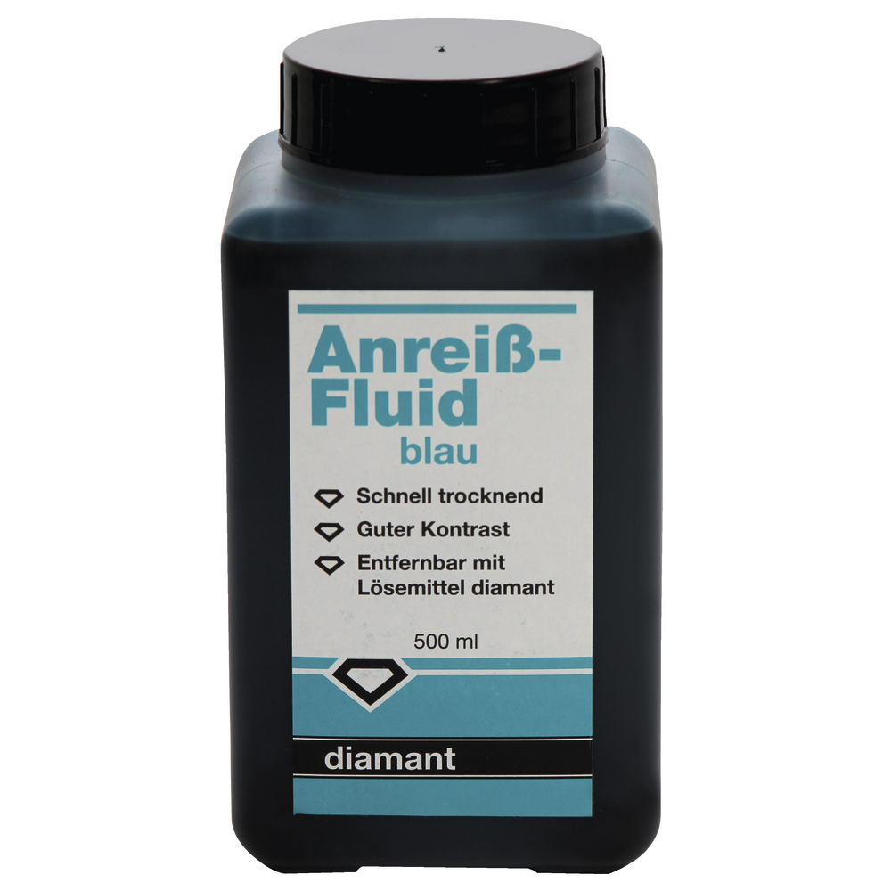 Anreiß-Fluid 500ml, Flasche, blau